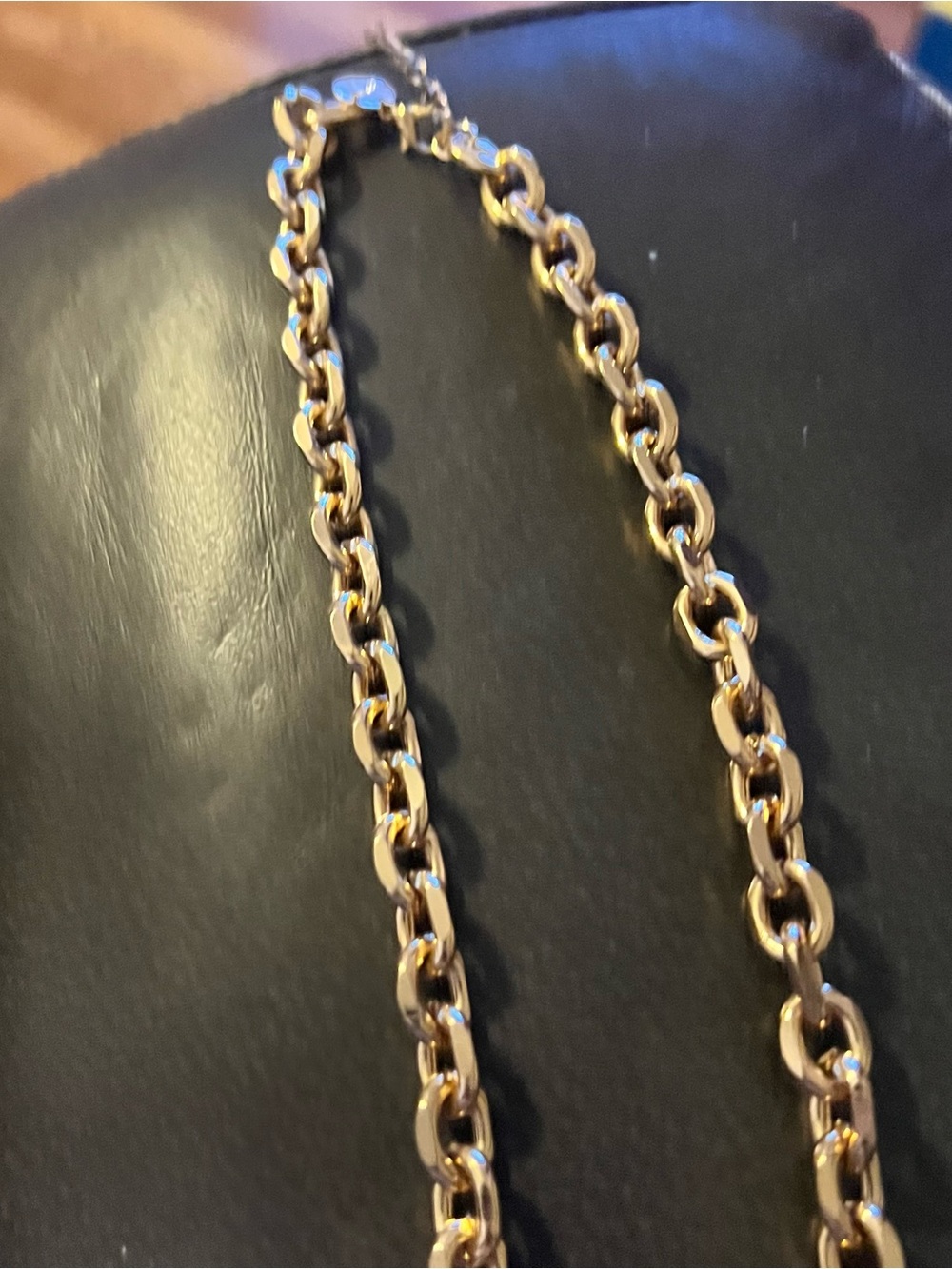 Gold-Tone Chunky Chain Necklace